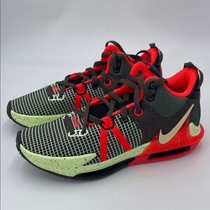 Nike LeBron Witness 7 Basketball Men's Shoes Alligator Volt Crimson